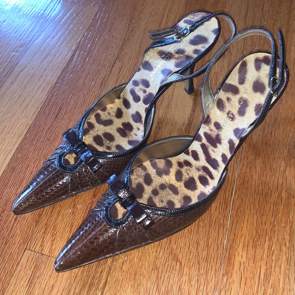 Dolce & Gabbana Slingback Pumps. Size 7.5